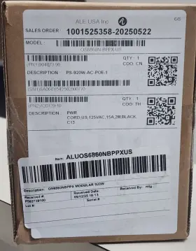 Os6860n-bppx Alcatel-lucent Os6860nbppx Omniswitch 6860 920w Power Supply - New