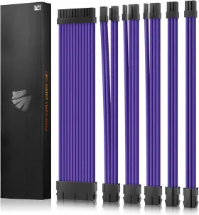 Asiahorse 761000996792 16awg Psu Cable Extension Power Cords Customized Purple