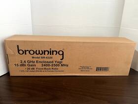 Browning Br-6320 New - Yagi Antenna 2.4 Ghz Enclosed 15 Dbi Gain 2400-2500 Mhz