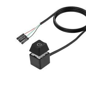 1095365 Btfo Pc Power Button With 1.8m/5.9ft Cable Desktop Computer External Black