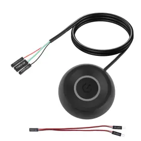 1095368 Btfo Round Pc Power Button Desktop Computer Start Switch Remote Black