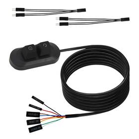 Btfo 1095369 Pc Power Button With 1.8m/5.9ft Cable Black Desktop Computer External