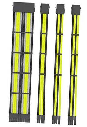 Coocat Cc-nsc-ygb05 Psu Power Supply Cable Extension Kits 24pin Atx 4 Pin 4-cable-set Byg
