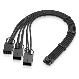 Ezdpr186-1 Ezdiy-fab Gpu Power Sleeved Cable Extension 16pin 12 4 30 Feet Black