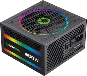 Rgb850-pro Gamemax 850w 80 Plus Gold Power Supply Atx 3.0 And Pcie 5.0 Ready 100% Black