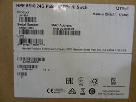 Hp Jh147a 5510 24g Poe 4sfp Hi Switch - Jh147-61001