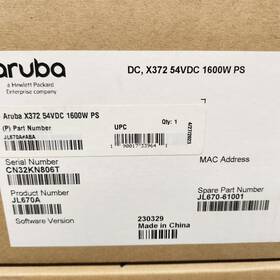 Hp Jl670a Aruba X372 54vdc 1600w Ps 110-240vac Power Supply Jl087a New-sealed Box