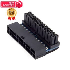 Jser Pw-007-xy Atx 24pin Female To Male 90 Degree Power Adapter 1