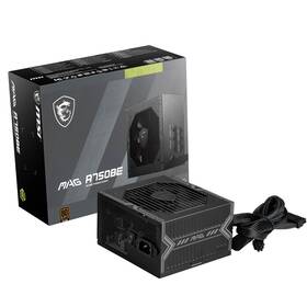 Msi 824142352847 Mag A750be Semi-modular Compact 750w Atx Power Supply 80 Bronze Black