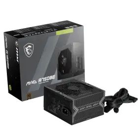 A750be Msi 824142352847 Mag Semi-modular Compact 750w Atx Power Supply 80 Bronze Black