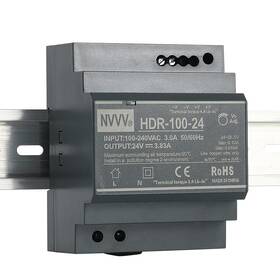 Nvvv 728171187312 Hdr-100-24 Ultra Slim Step-shape 4su Din Rail Power Supply 24volt 24v 3.83a