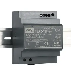 Hdr-100-24 Nvvv 728171187312 Ultra Slim Step-shape 4su Din Rail Power Supply 24volt 24v 3.83a
