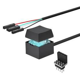 Owltree 4439 Desktop Computer Pc Mechanical Power Switch Led On/off Button Black