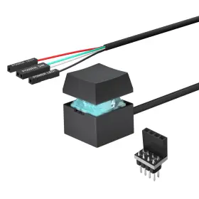 4439 Owltree Desktop Computer Pc Mechanical Power Switch Led On/off Button Black