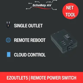 Pwr-ez-72b Proxicast Ezoutlet5 Internet Enabled Ip And Wifi Remote Power Switch With Reboot Ez-72b