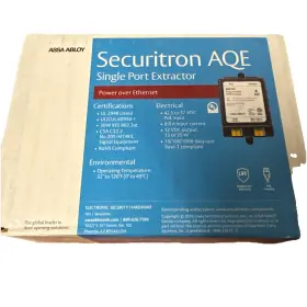 Aqe30e Securitron Poe 13w/25w Power Over Ethernet Single Port Extractor