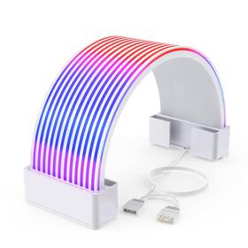 Sirlyr 4669 Rgb Psu Cables Led Strips Argb Pc Cable Cover 24 Pin Transparent