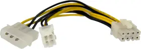 Eps48adap Startech.com 6 Inch 4 Pin To 8 Eps Power Adapter With Lp4 - F/m White
