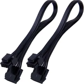 Teamprofitcom 082652994920 Cpu 8 Pin Power Extension Cable Atx Female To 4 Male Black