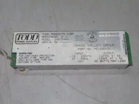 Pe1240-01 Todd Dc Power Supply 2xs12465 115-230vac 2a Grass Valley