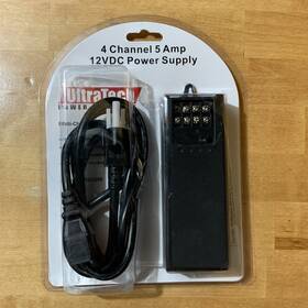 Ultrapoe 759126148362 Dc 12v 6a 4 Ch Power Supply Adapter Ac 100 240v Din-rail Mounting Ul Certified