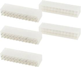 Uxcell A13052000ux0723 5 Pcs 3mm Pitch 24 Pin Straight Car Auto Pc Psu Supply Atx Connector