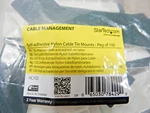 Startech HC102 Cable Tie Mounts Self-adhesive Nylon Accessory Qty 100 Used. Price: $5.18.