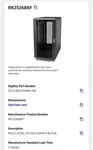 Startech 25U 19IN X 36IN Knock-down Server Cabinet With Casters Freestanding New. Price: $690.00.