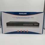 New Intellinet 16 Port Fast Ethernet Poe+ Rackmount Switch 560849. Price: $74.99.