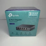 Tp-link TL-SG605 5-PORT Gigabit Ethernet Switch Desktop New Sealed. Price: $14.99.