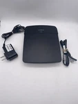 Cisco Linksys Wireless-n Wifi 300MBPS 2.4GHZ Router 4-PORT Switch E1200 W/cables Used. Price: $24.00.