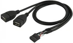 Jser Usb 10 9PIN Motherboard Female Header To Dual 2.0 Adapter New. Price: $13.26.