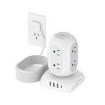Tessan Surge Protector Power Strip Tower, Flat Plug Extension Cord ... Fast Ship New. Price: $40.10.