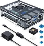 Miuzei Raspberry Pi Case With Fan Cooling 4B 5V 3A Power Supply, New. Price: $25.98.