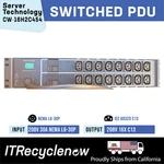 Nema L6-30P Switched Pdu 16X C13 208V 5.0KW Server Technology CW-16H2C454 30A Used. Price: $193.50.