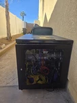 Tripp Lite Freestanding Server Rack Cabinet 19IN Black Mesh Door 2 Side Panels Used. Price: $200.00.
