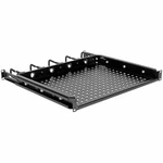 Tripp Lite 14.2" Cantilevered Steel 1URM Rack Shelf W/ Cable Rings, Black New. Price: $111.87.