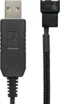 Crj 12V Step-up Usb Fan Power Adapter Cable 24-INCH (60CM), Black Sleeved Fu New. Price: $14.95.