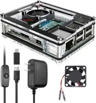 Miuzei Raspberry Pi B+ Case With Fan, Heatsinks & 5V 3A Power Supply Kit No New. Price: $28.48.